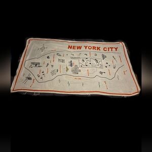 Old Navy Scarf / Wrap Map Of New York City. OS Preowned
